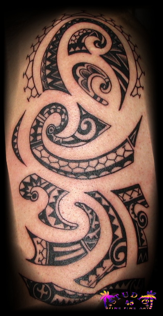 MAORI ART Arm Detail Tattoo Recklinghausen STUDIO 45